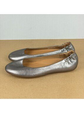 Dansko Mollie Leather Pewter Flats Womens 9.5/10 EU 40 Slip On Casual Comfort